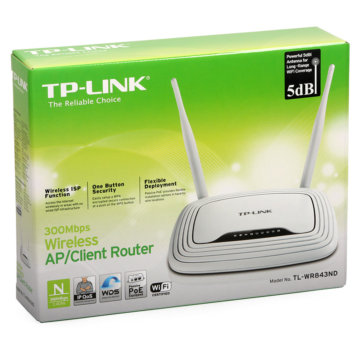 TP-Link TL-WR843ND 300Mbps Wifi AP/Client Router